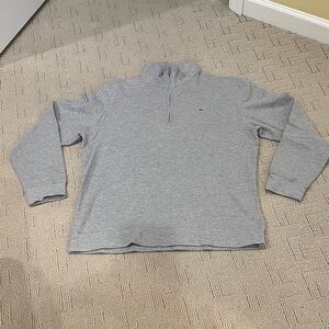 Vineyard Vines Gray Zip Up Sweater